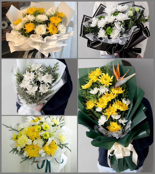 广东肇庆市怀集县岗坪镇关塘村白事花束代送